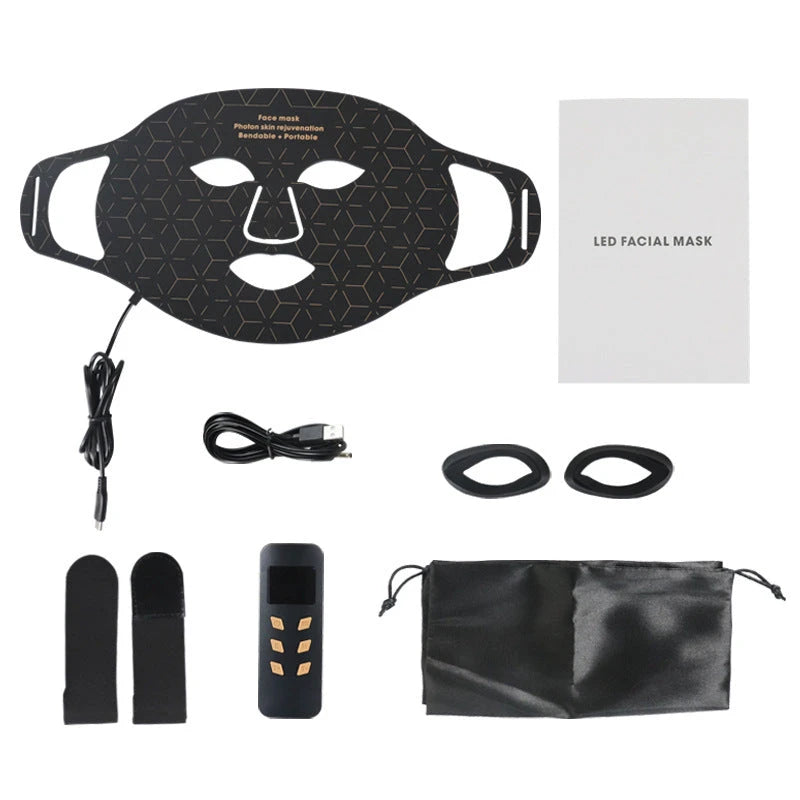 Maschera viso a luminoterapia LED
