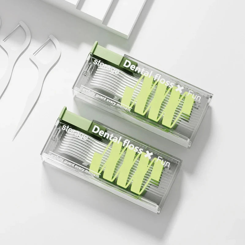 Draagbare flosdraaddispenser