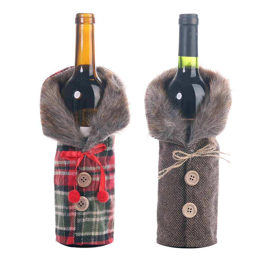 Habit de Noël pour bouteille de vin