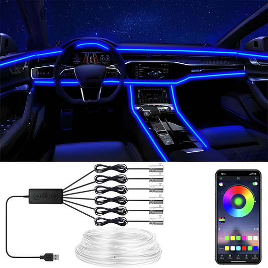 Auto-RGB-Lichtwellenleiter-Beleuchtungsset