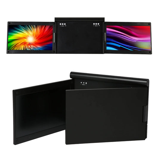 Portable dual-screen monitor for laptop