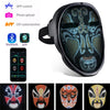 Máscara LED facial Halloween controlada por app