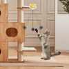 Gioco per gatti con pallina sospesa e pinza