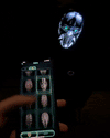 Máscara LED facial Halloween controlada por app