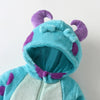 Baby-Fleeceoverall mit Kapuze