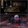 Animated crawling Halloween zombie