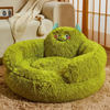 Cuccia rotonda in peluche per animali