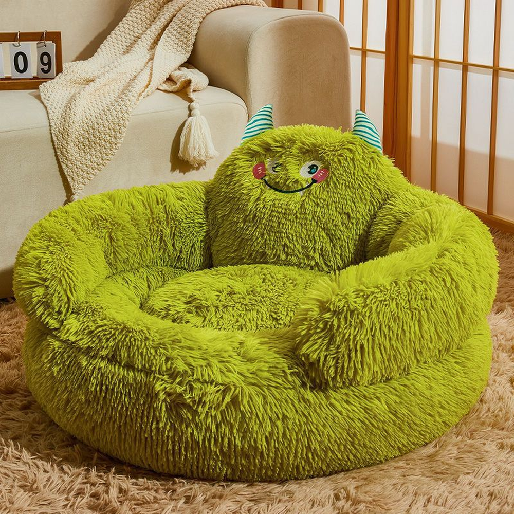 Cuccia rotonda in peluche per animali