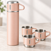 Insulated Flask Gift Set with 3 Cups