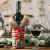 Habit de Noël pour bouteille de vin