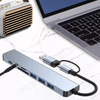 Hub USB 8 en 1 à double connecteur