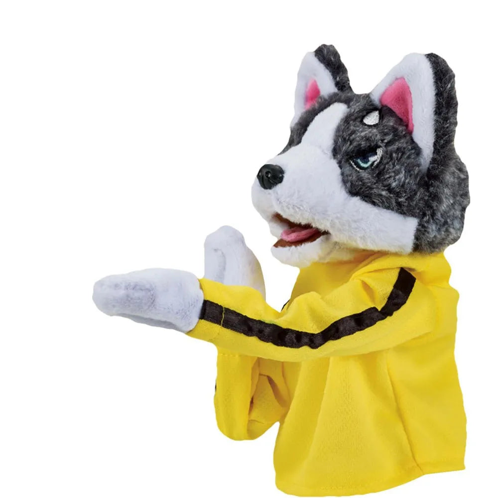 Boxende Husky-Handpuppe