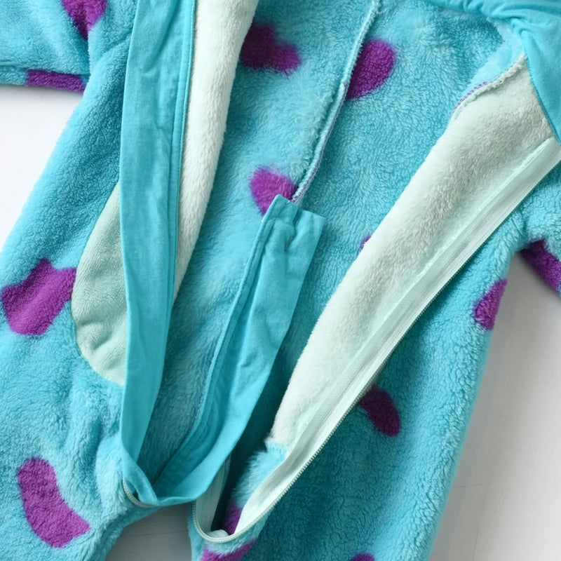 Baby-Fleeceoverall mit Kapuze
