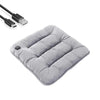 Coussin de siège chauffant gris avec câble USB
