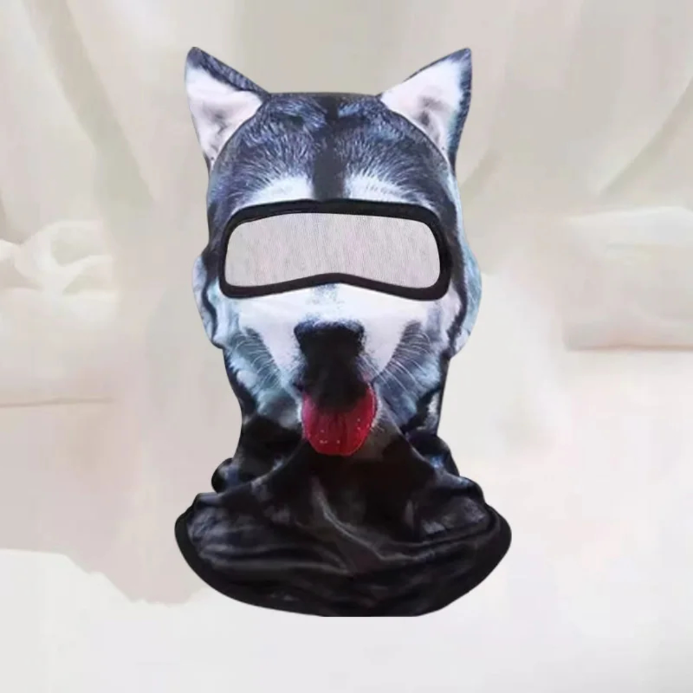 Cagoule 3D tête d'animal