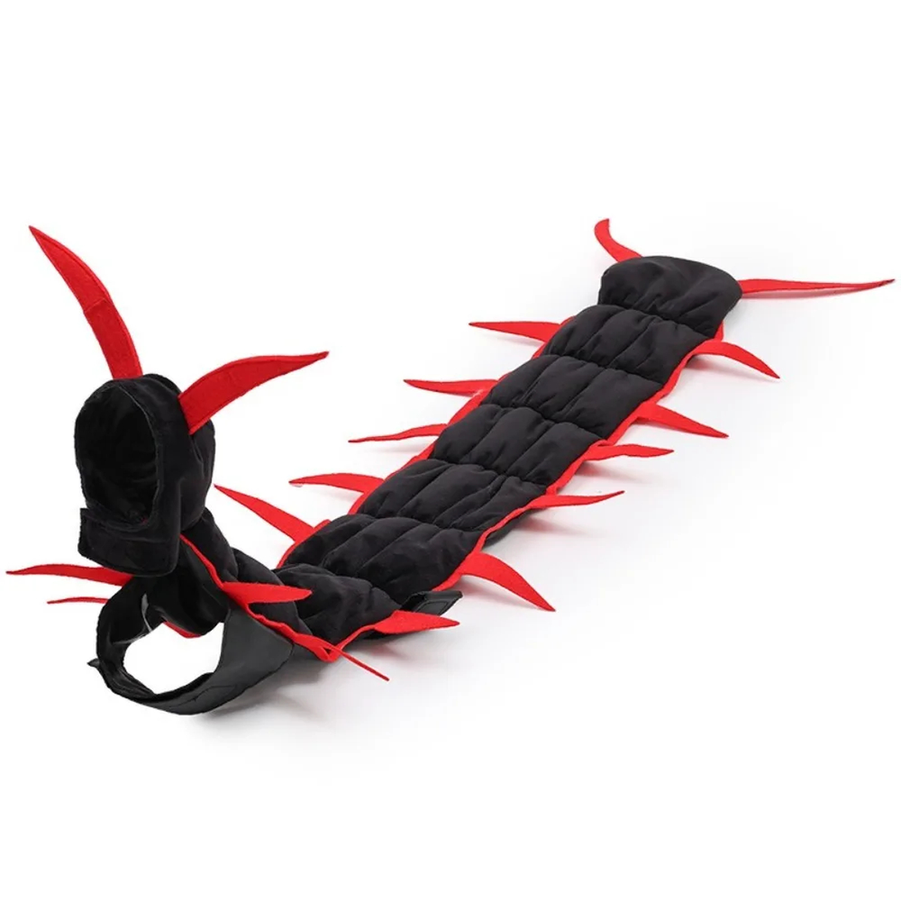 Costume mille-pattes pour chat, finition Red