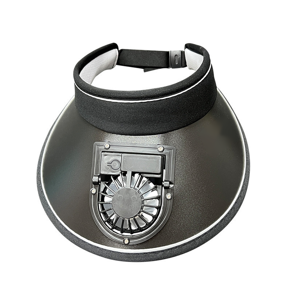 Wiederaufladbares Sonnenvisier mit Ventilator
