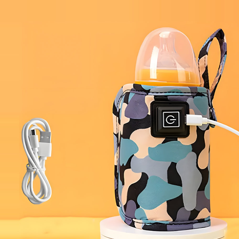 USB-Flaschenwärmer-Hülle, Muster Black Camouflage
