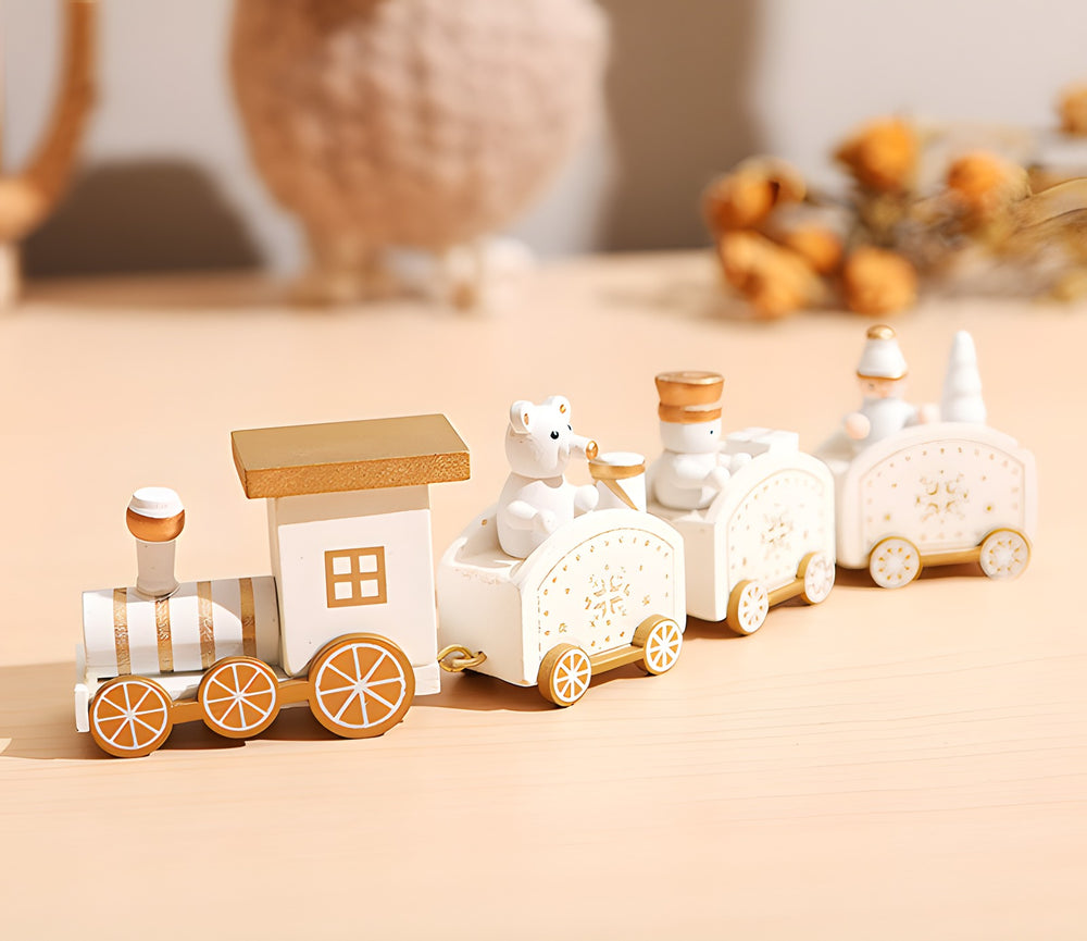 Trenecito de Navidad de madera