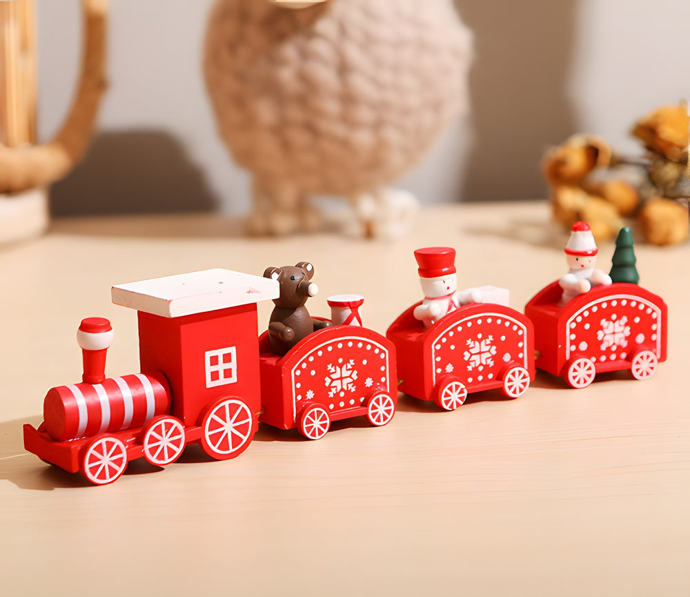 Trenecito de Navidad de madera