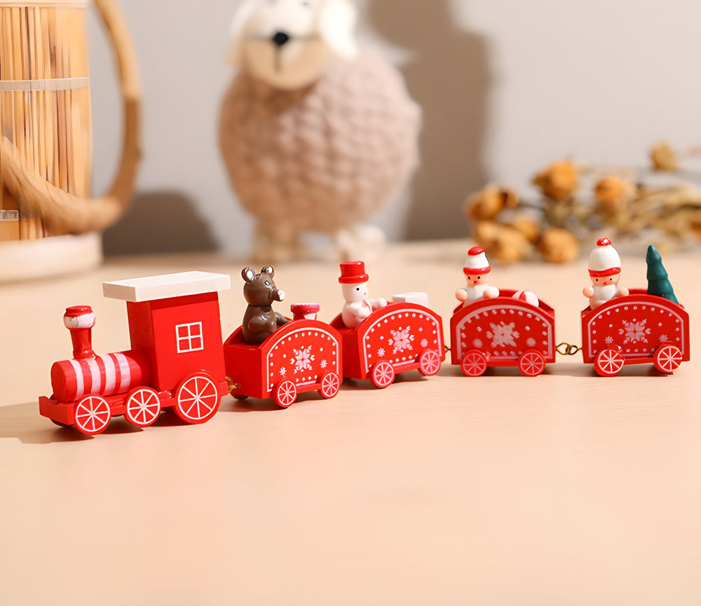 Trenecito de Navidad de madera
