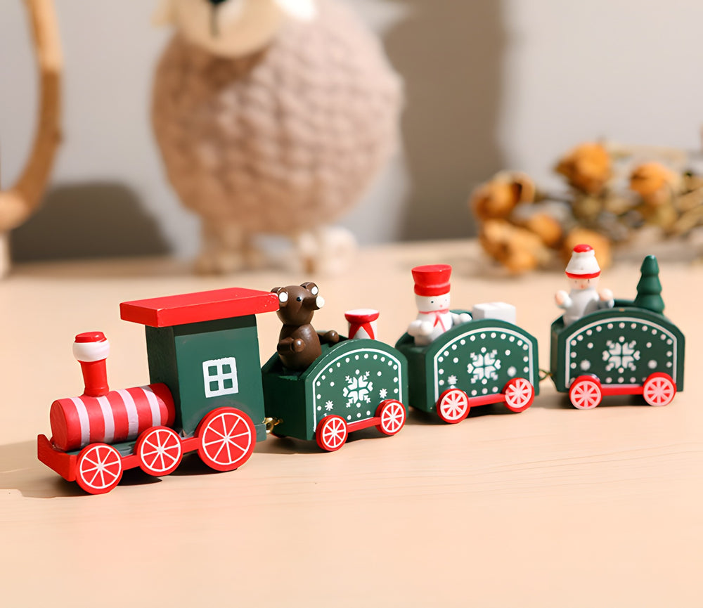 Trenecito de Navidad de madera