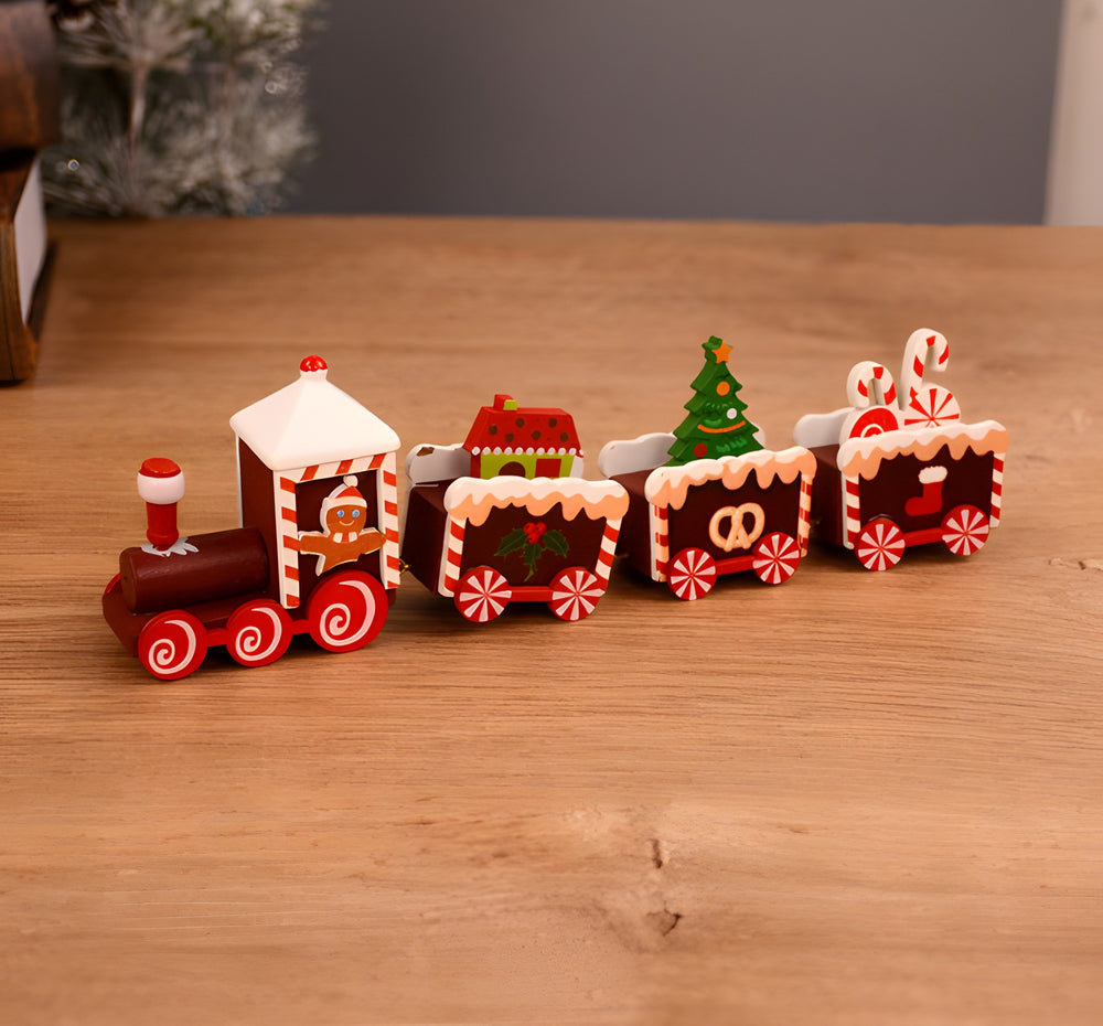Trenecito de Navidad de madera