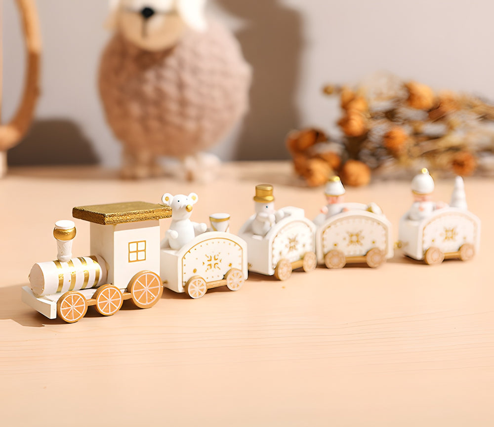Trenecito de Navidad de madera
