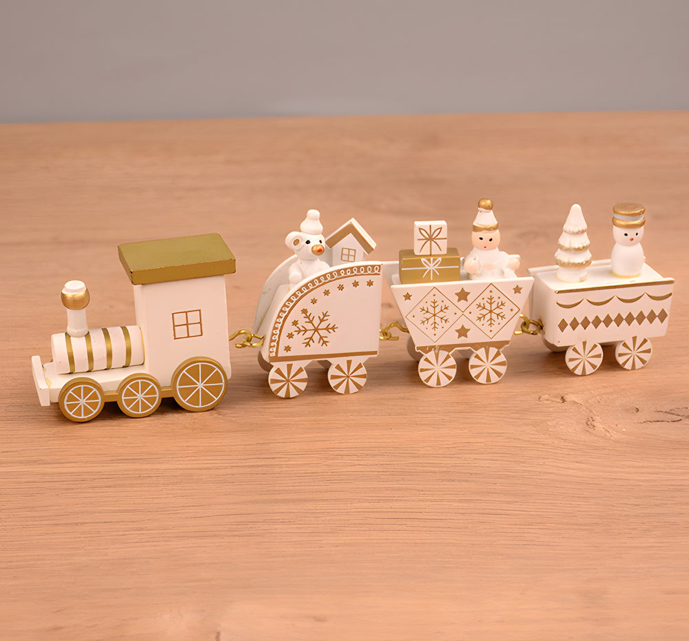 Trenecito de Navidad de madera