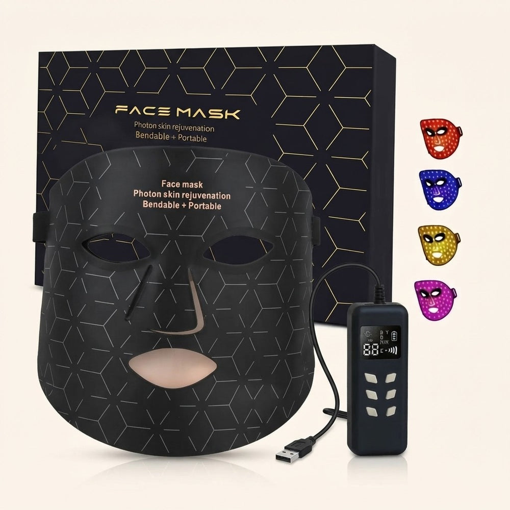 Maschera viso a luminoterapia LED