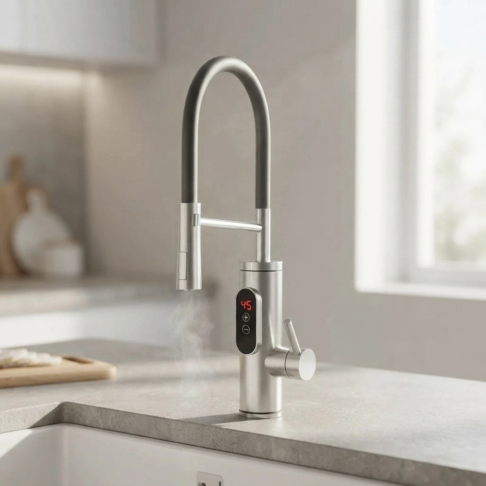 Rubinetto cucina a riscaldamento istantaneo